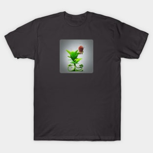 A.I. Generated Alien Plant with Pollinator T-Shirt